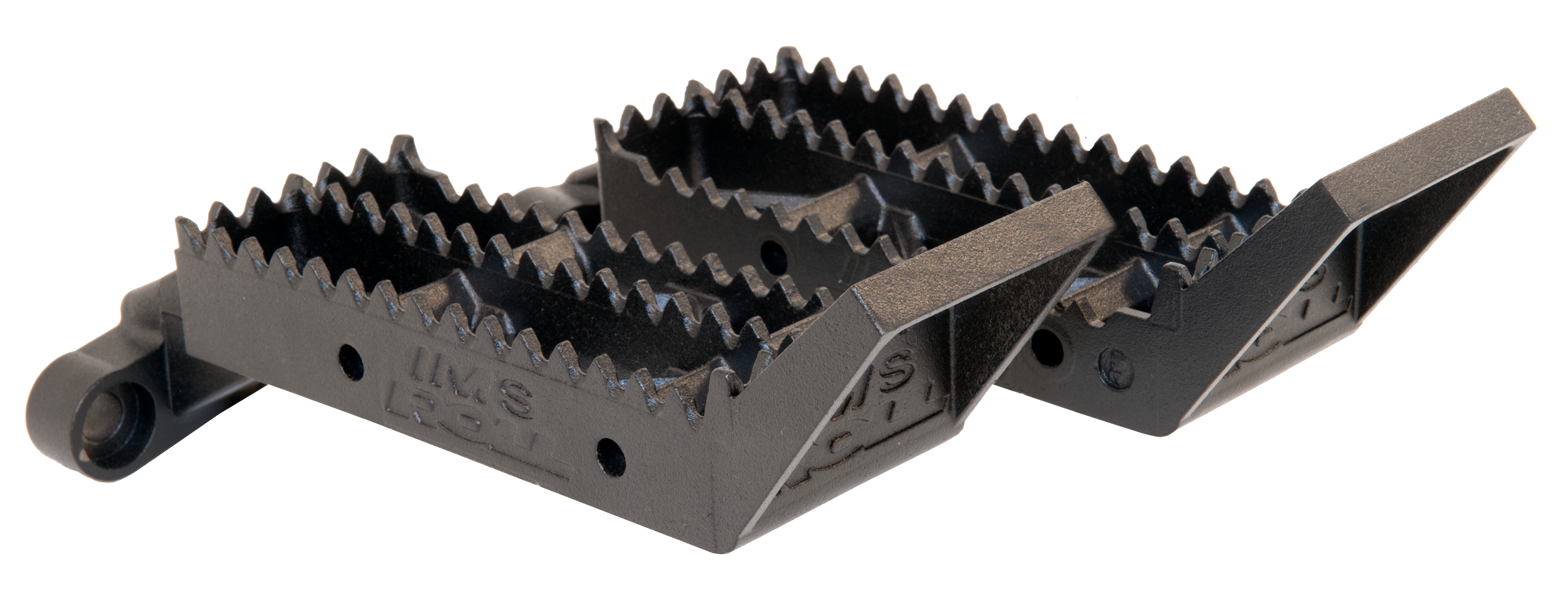 IMS-ROLL Kawasaki KFX450R Footpegs with Kickup – roll design